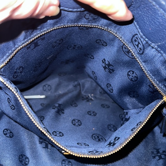 TORY BURCH Leather XL size Royal blue tote - Picture 11 of 11